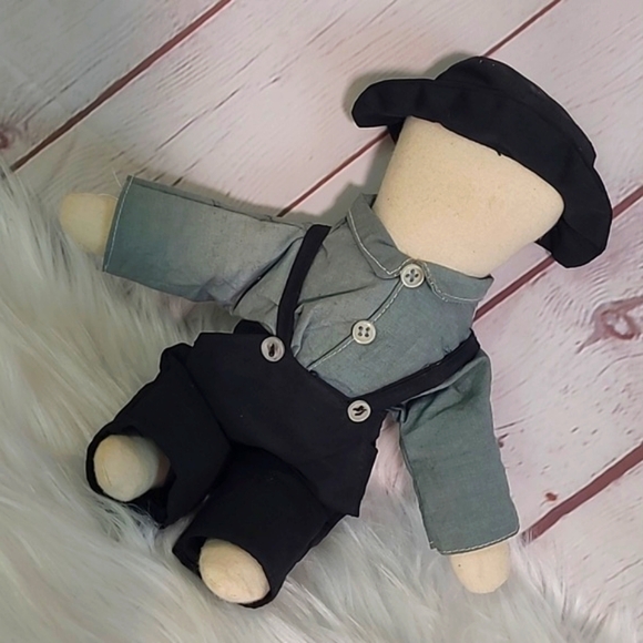 Creepy Faceless Amish Handmade Male Plush Stuffed Doll Possibly Haunted Spooky - Picture 2 of 11